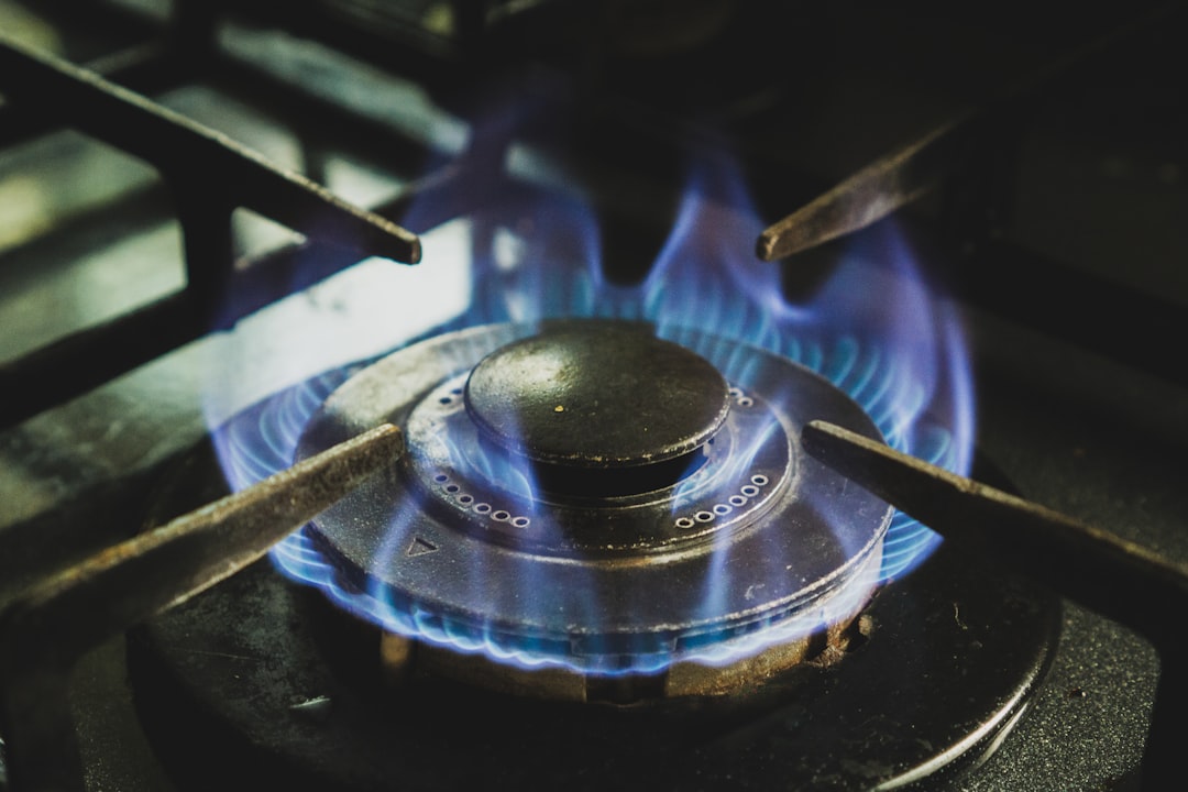 Smoke damage above a kitchen stove in a Florida home